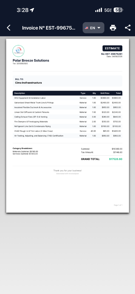 InvoiceQuick PDF
